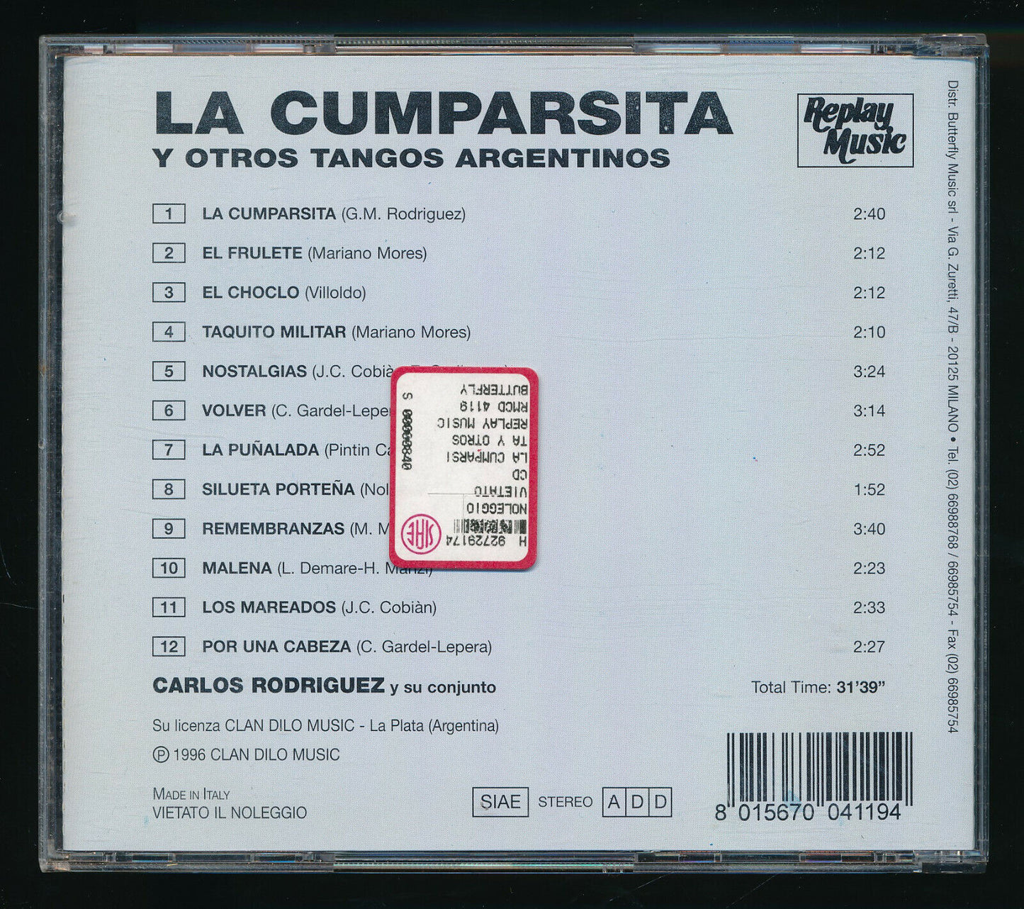 EBOND La Cumparsita - Tangos Argentinos CD CD031227