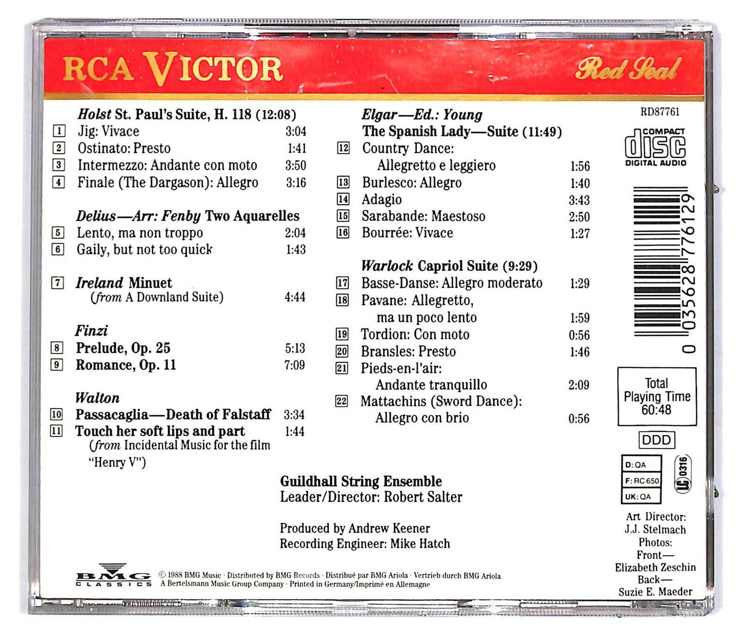 EBOND Guildhall String Ensemble - English Music For Strings CD CD031353