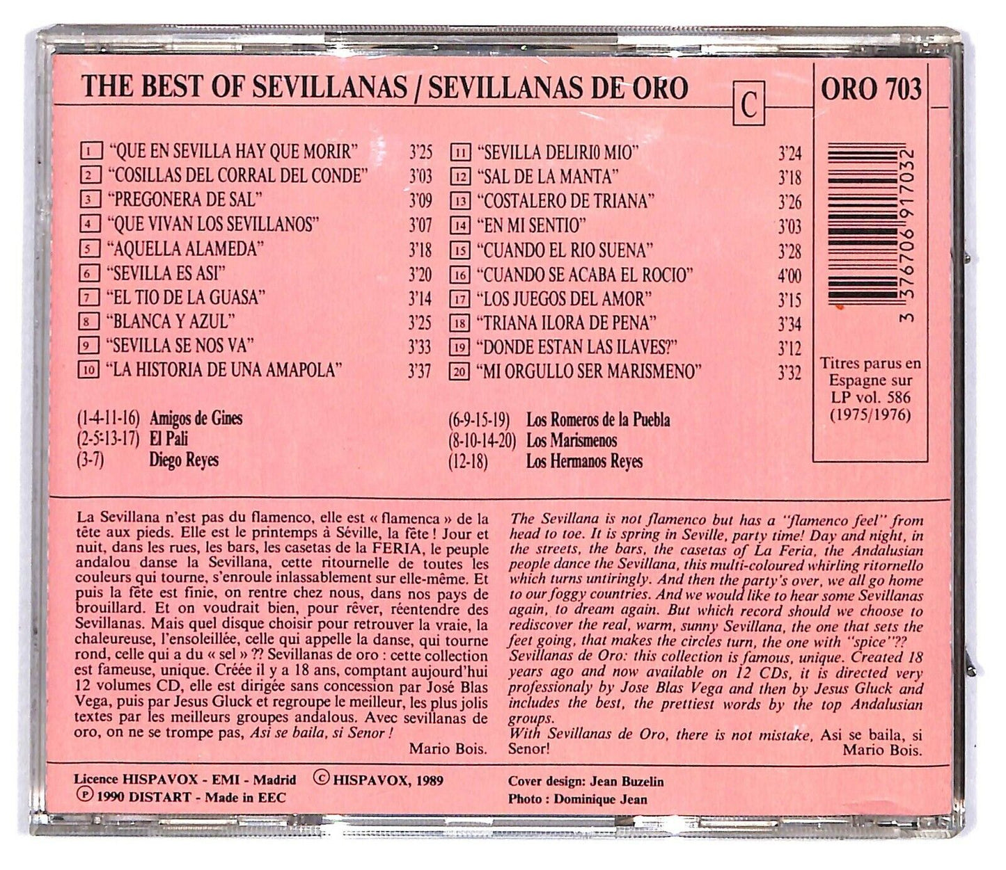 EBOND Various - The Best Of Sevillanas CD CD031307