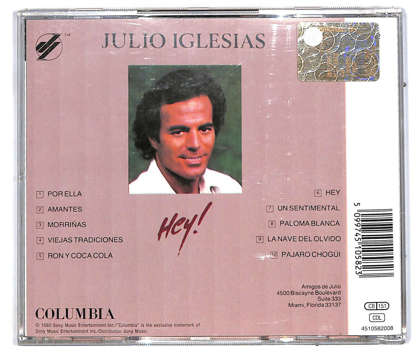 EBOND Julio Iglesias - Hey! CD CD032938