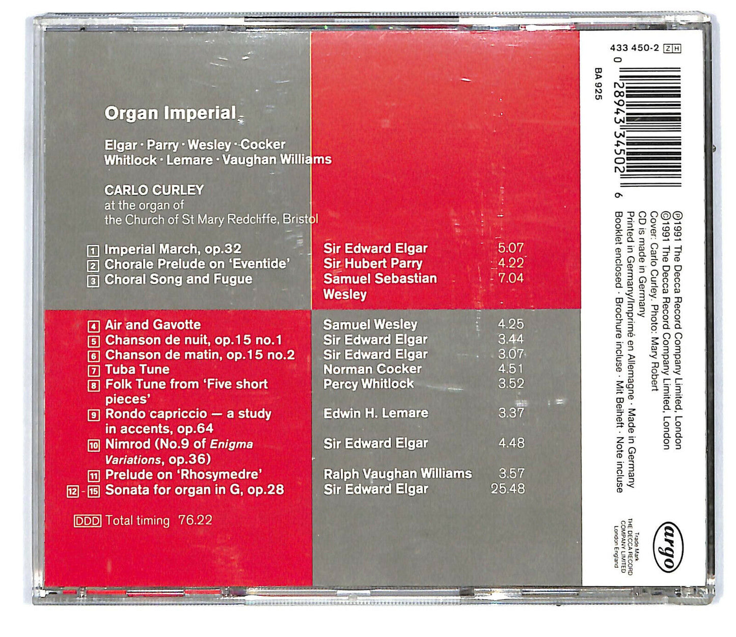 EBOND Carlo Curley - Organ Imperial CD CD031448