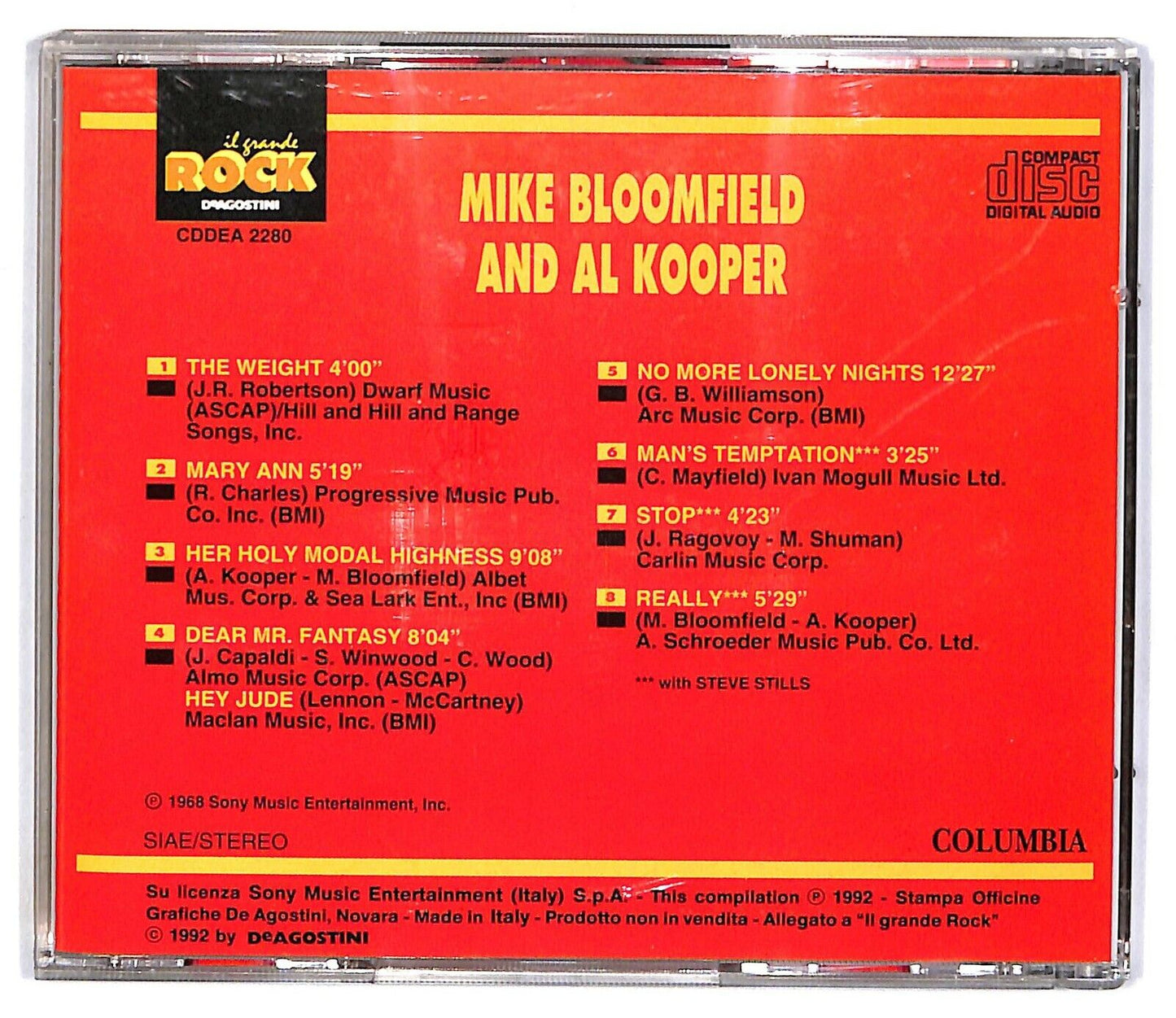 EBOND Mike Bloomfield, Al Kooper - Mike Bloomfield And Al Kooper CD CD032454