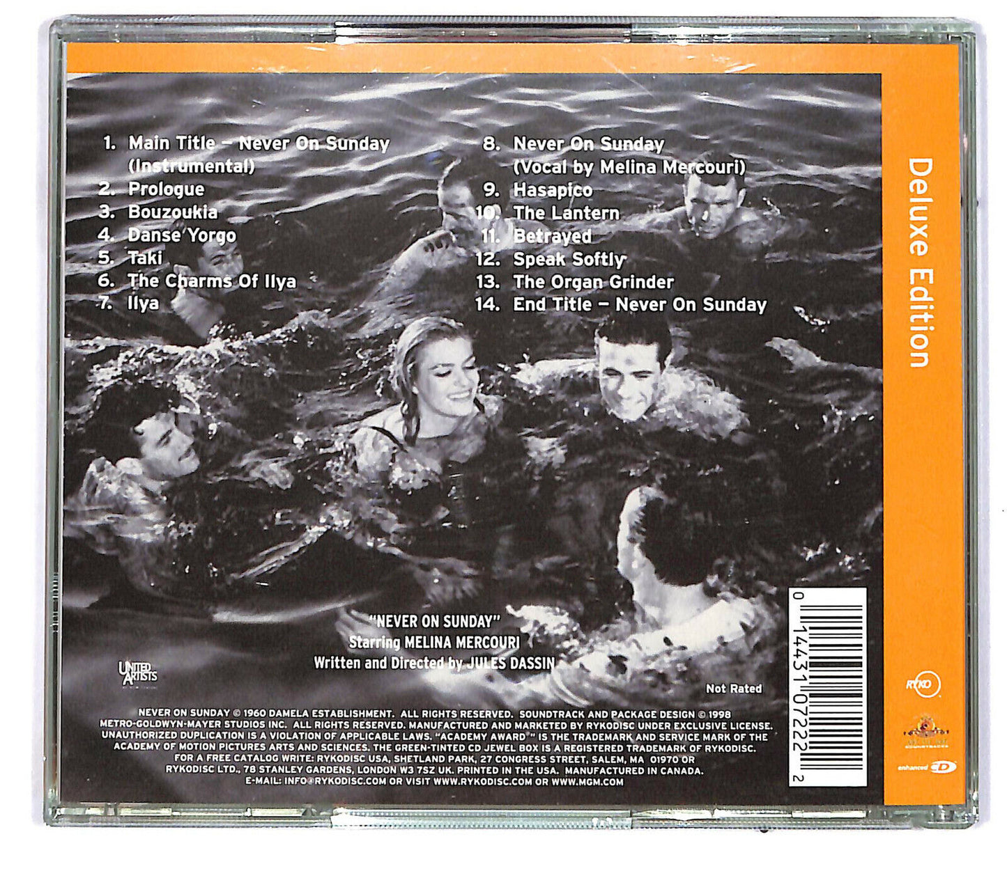 EBOND Manos Hadjidakis - Never On Sunday CD CD032240