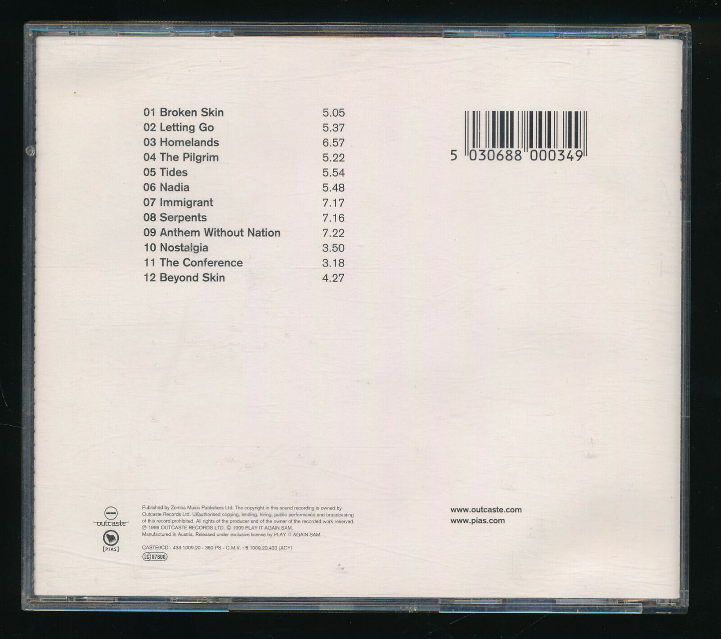 EBOND Nitin Sawhney - Beyond Skin CD CD031233