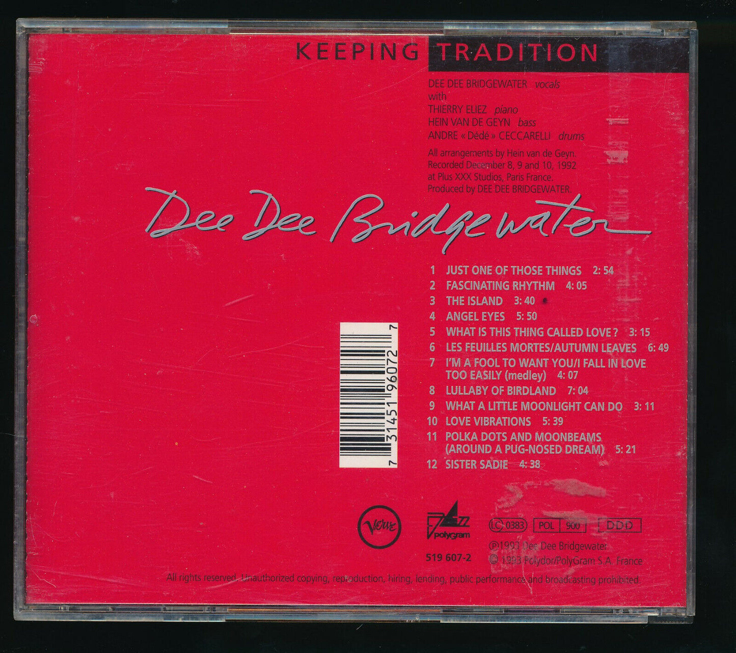 EBOND Dee Dee Bridgewater - Keeping Tradition CD CD029656