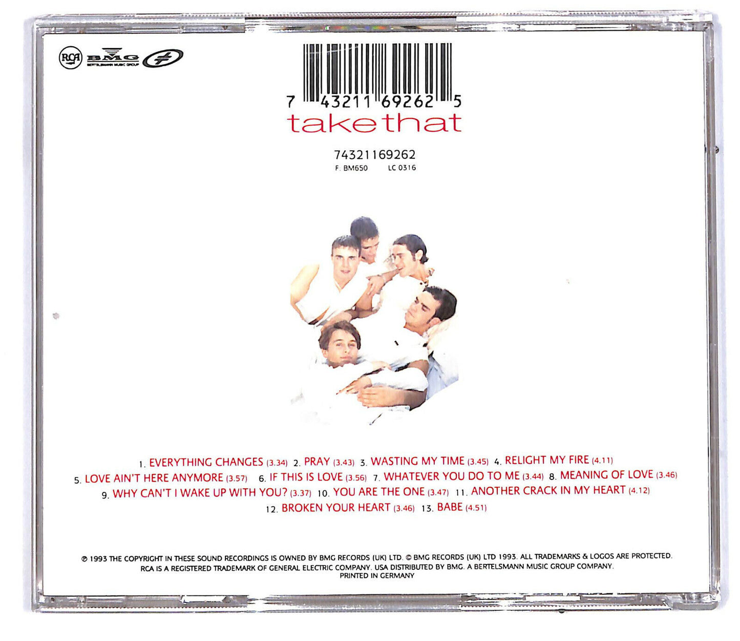 EBOND Take That - Everything Changes CD CD032250