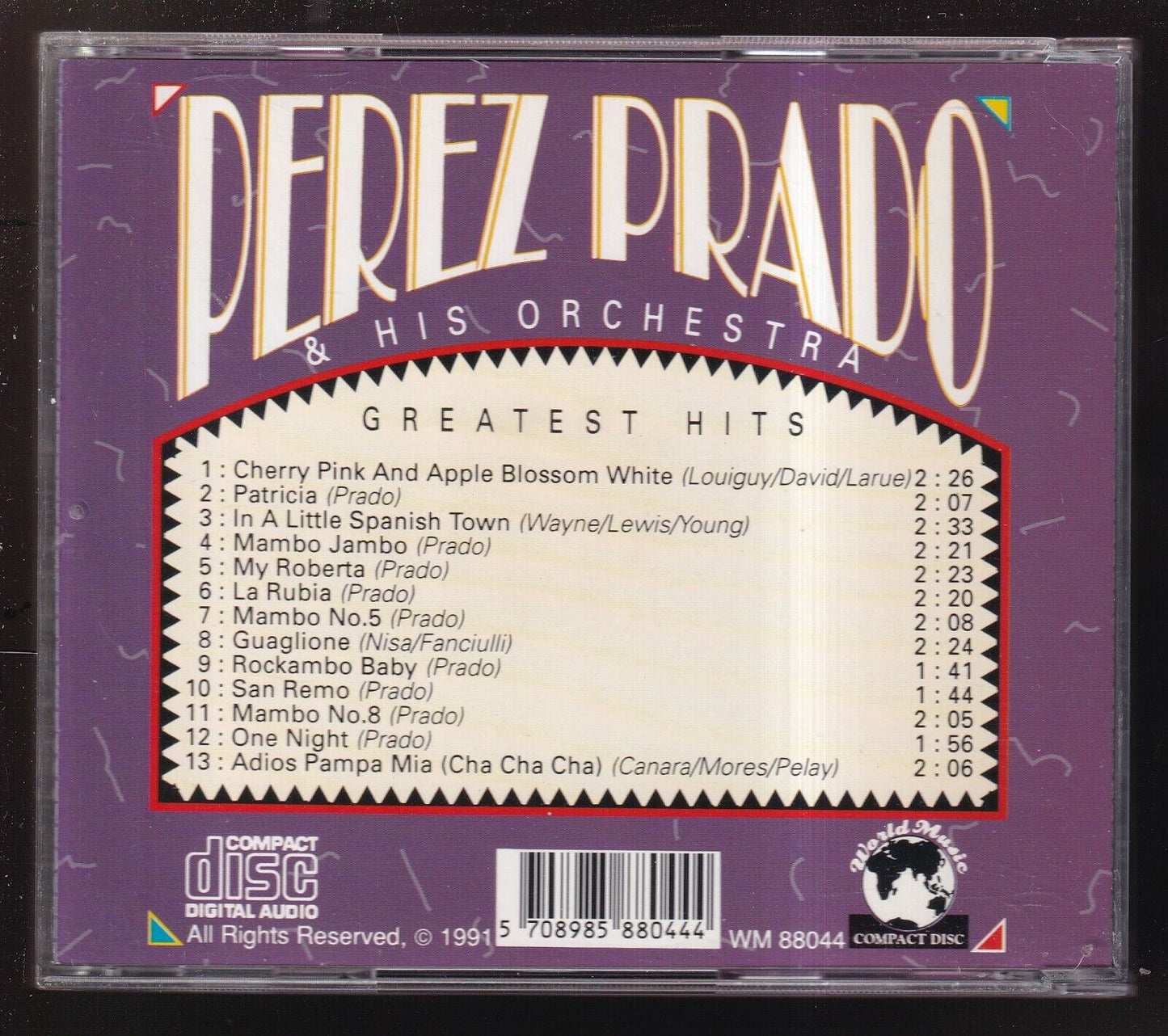 EBOND Perez Prado And His Orchestra - Greatest Hits CD CD029221