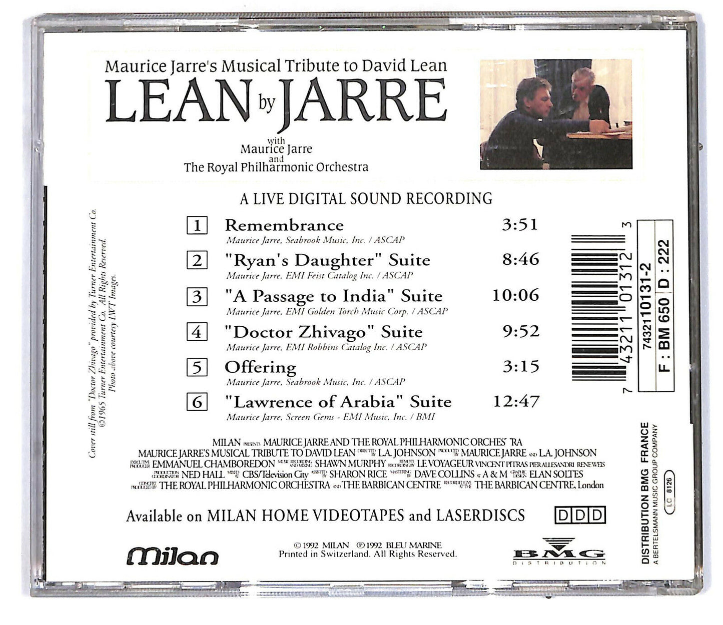 EBOND Maurice Jarre - Lean By Jarre CD CD032751