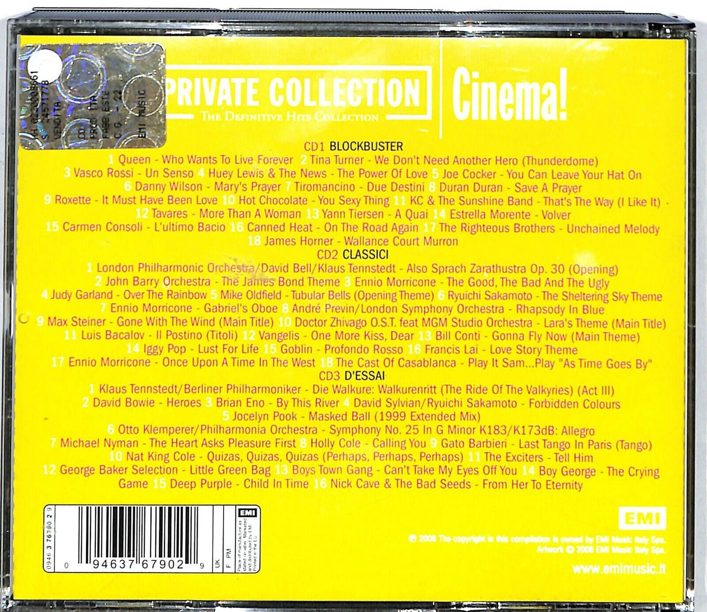 EBOND EBOND Various - Cinema Private Collection CD CD033243