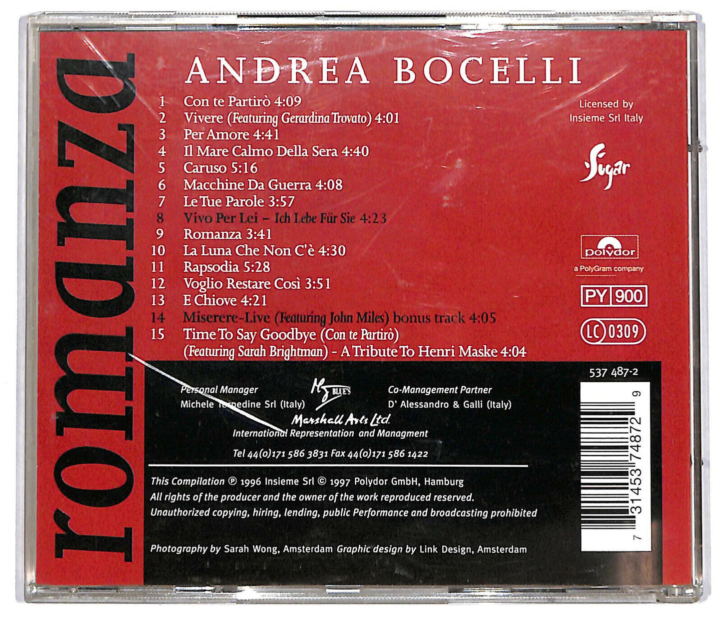 EBOND Andrea Bocelli - Romanza CD CD034412