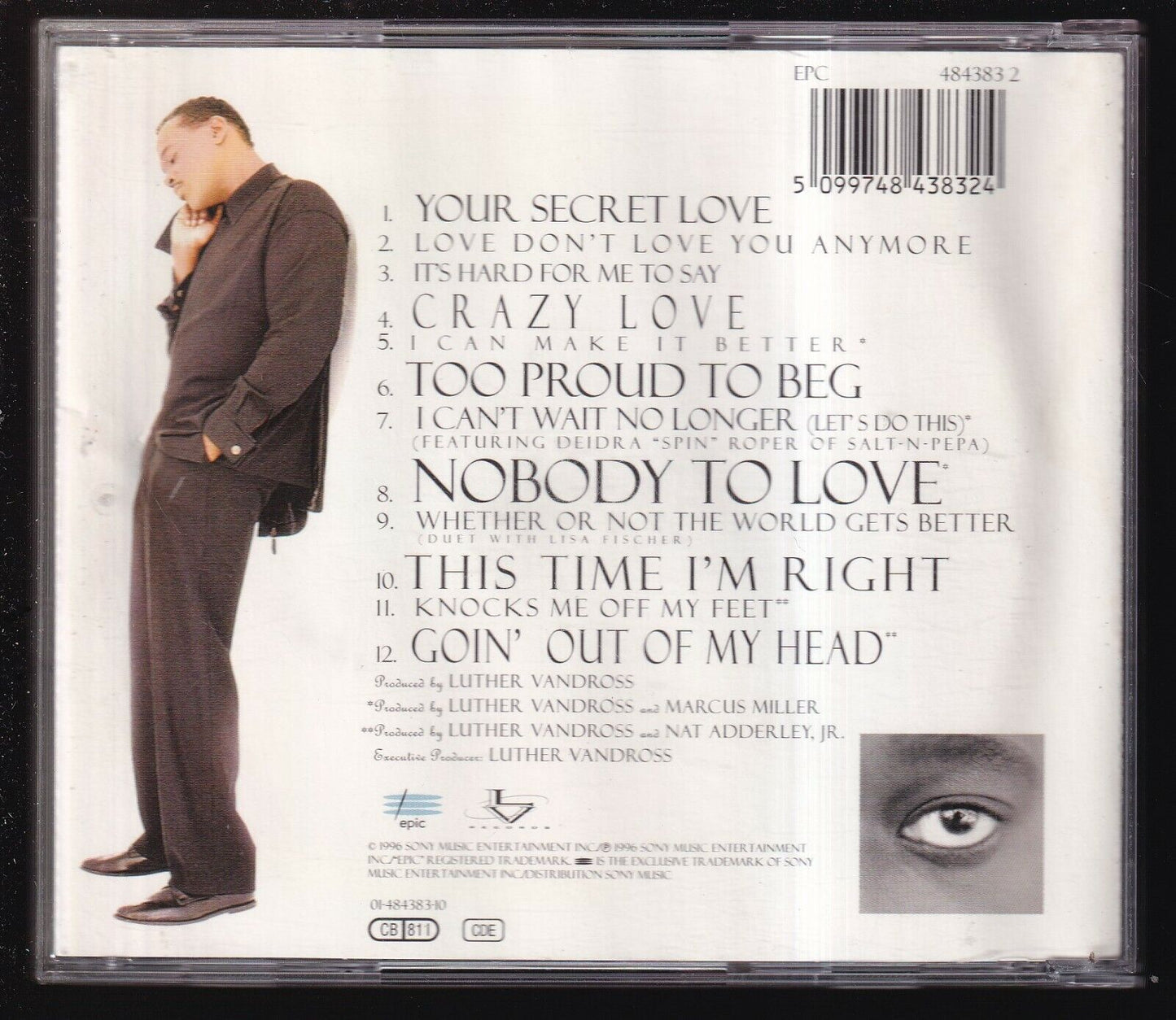EBOND Luther Vandross - Your Secret Love CD CD030916