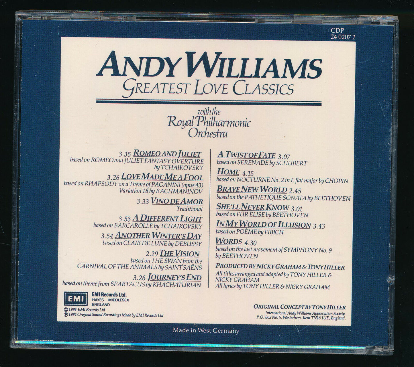 EBOND Andy Williams - Greatest Love Classics CD CD031202