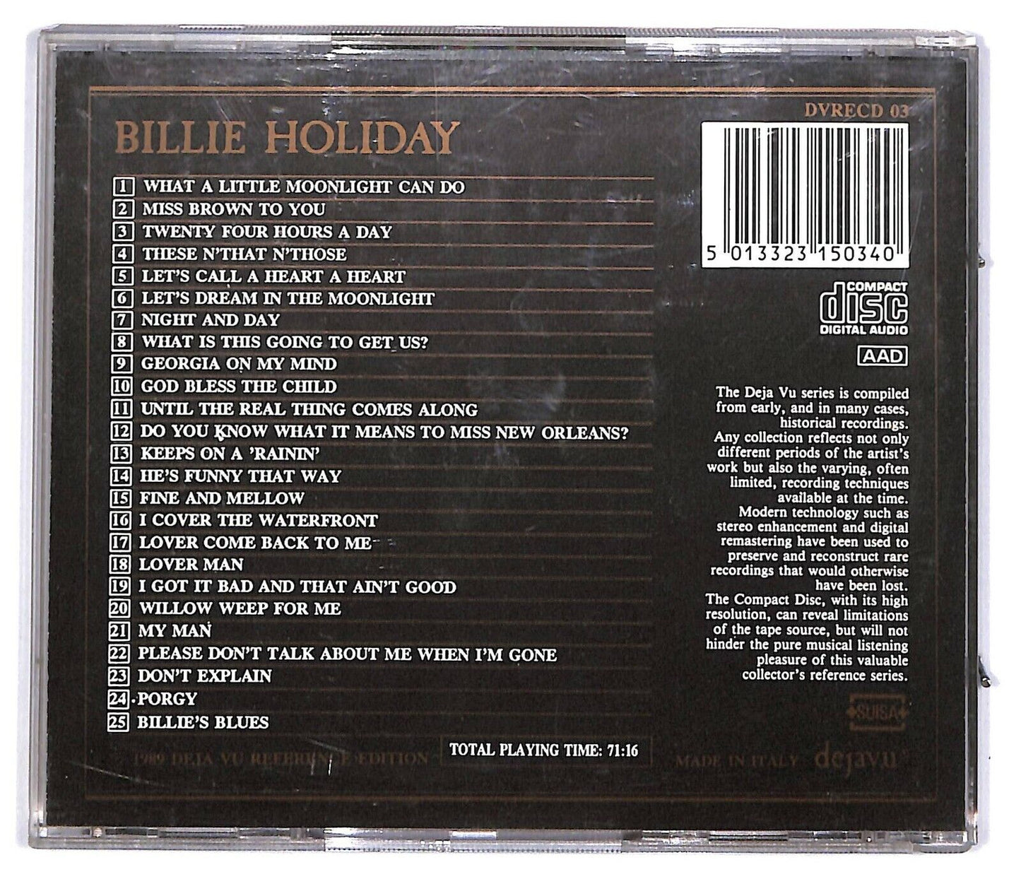 EBOND Billie Holiday - The Billie Holiday Story CD CD031304