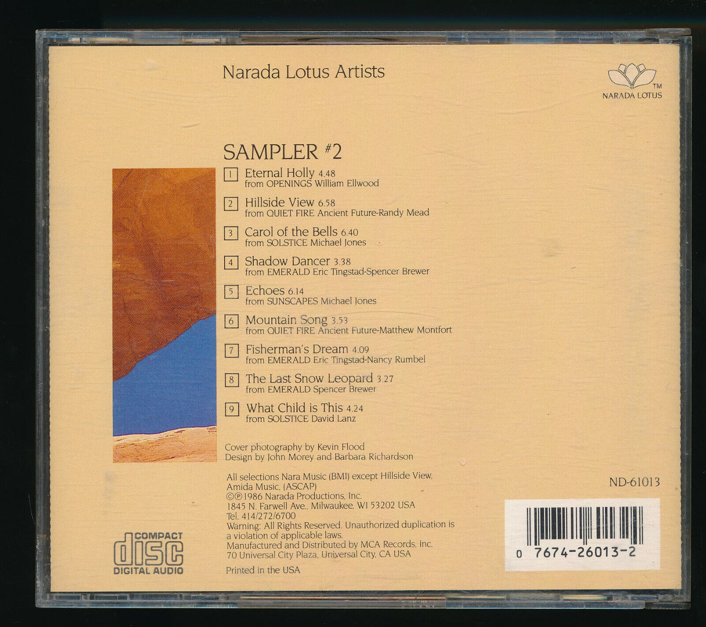 EBOND Narada Lotus Artists* - Sampler #2 CD CD029326
