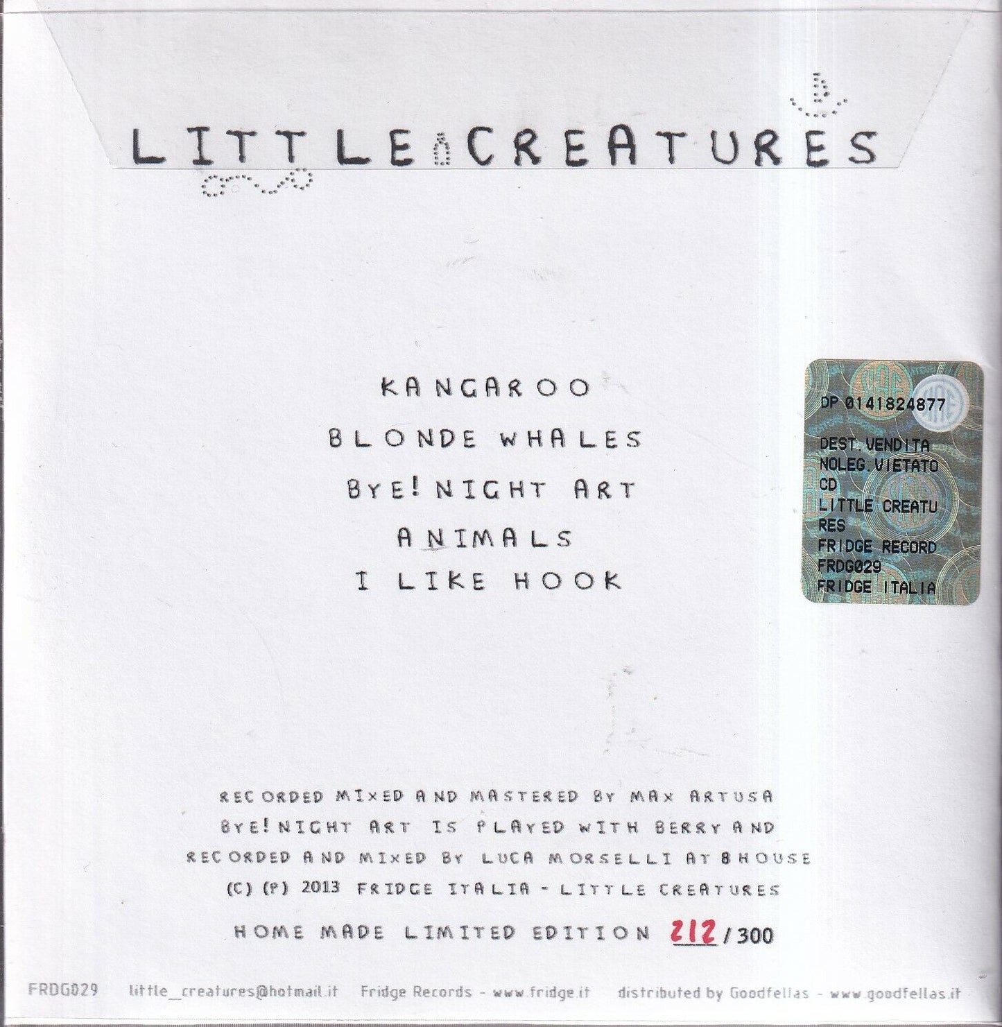 EBOND Little Creatures - Little Creatures Limited Edition (212/300)5016 CD CDS001426