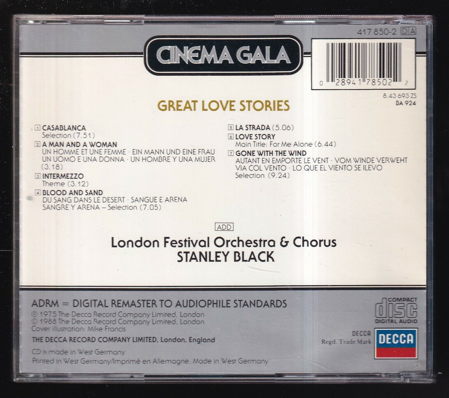 EBOND Great Love Stories - Cinema Gala - London Festival Orchestra CD CD029048