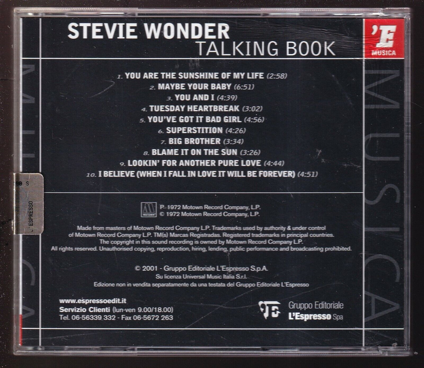 EBOND Stevie Wonder - Talking BookEditoriale CD CD030531