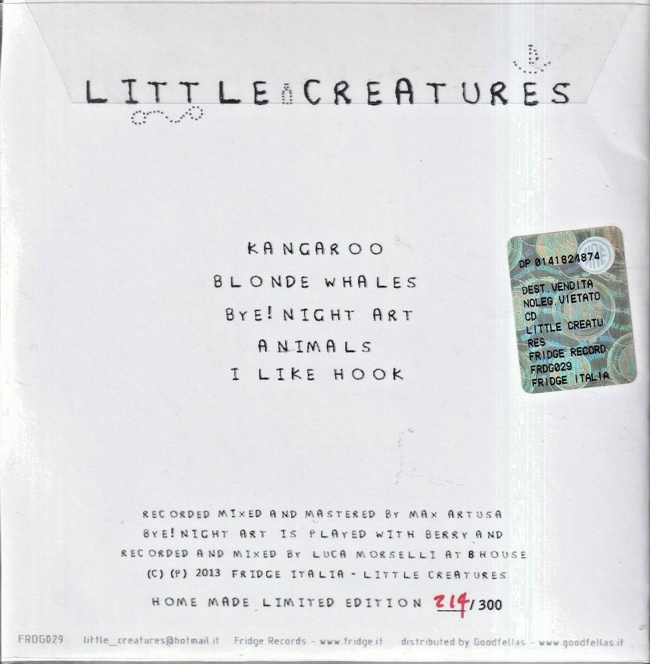 EBOND Little Creatures - Little Creatures Limited Edition (214/300)5017 CD CDS001451
