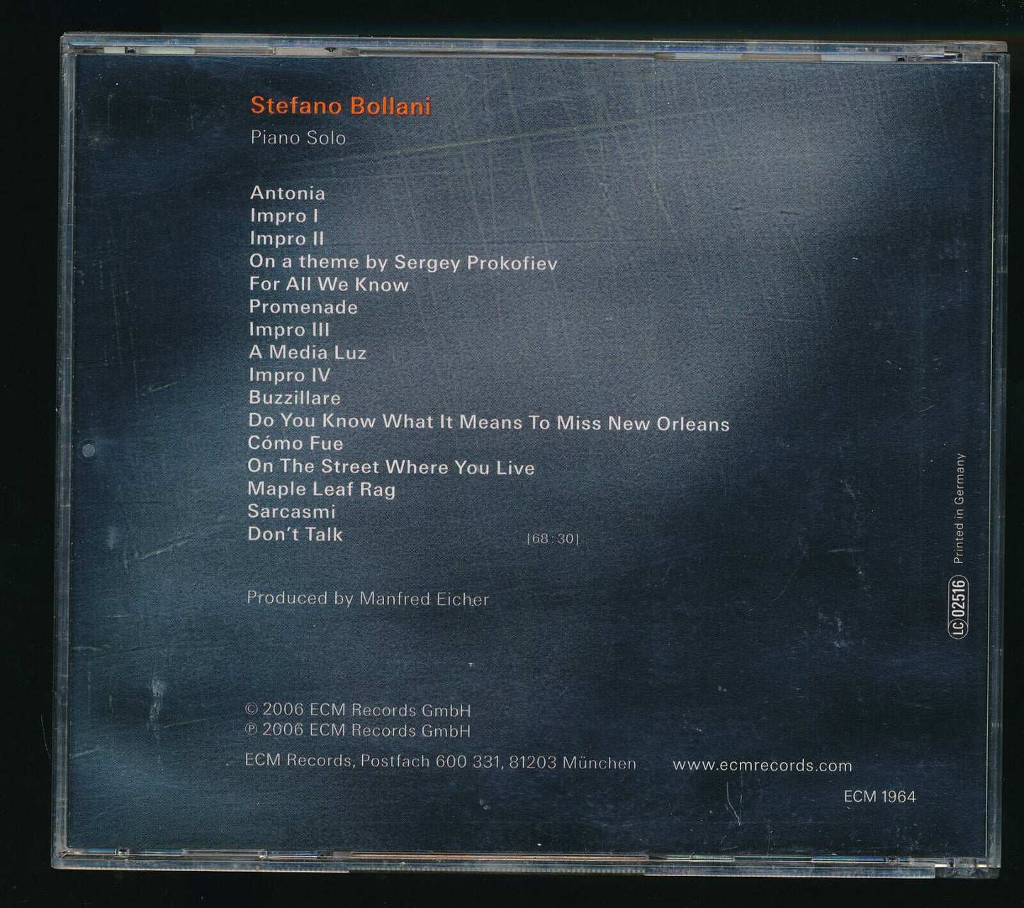 EBOND Stefano Bollani  Piano Solo CD CD029316