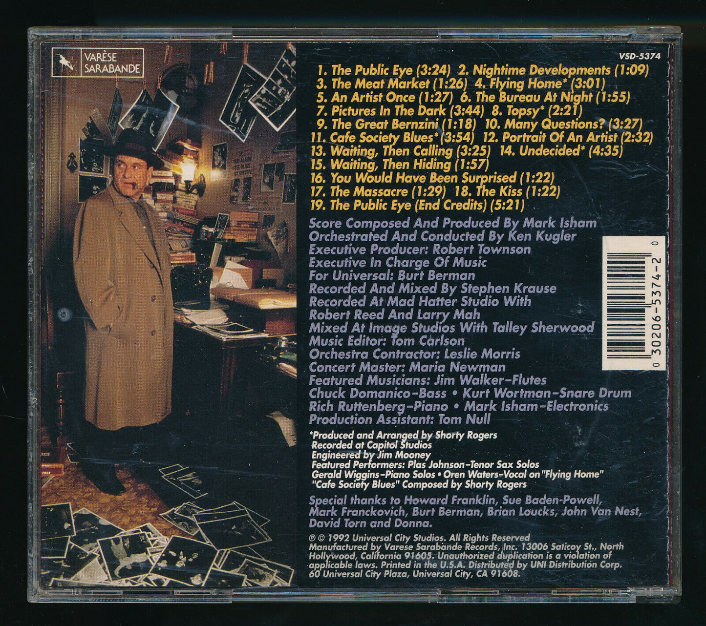 EBOND Mark Isham - The Public Eye CD CD030161