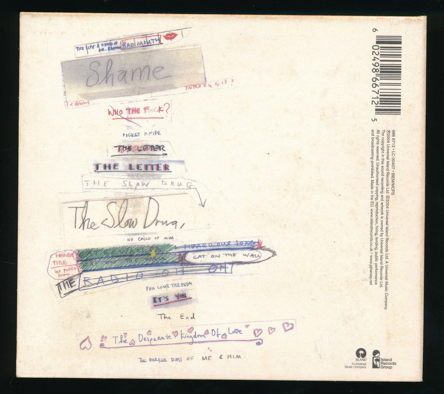 EBOND  Pj Harvey - Uh Huh Her CD CD029661