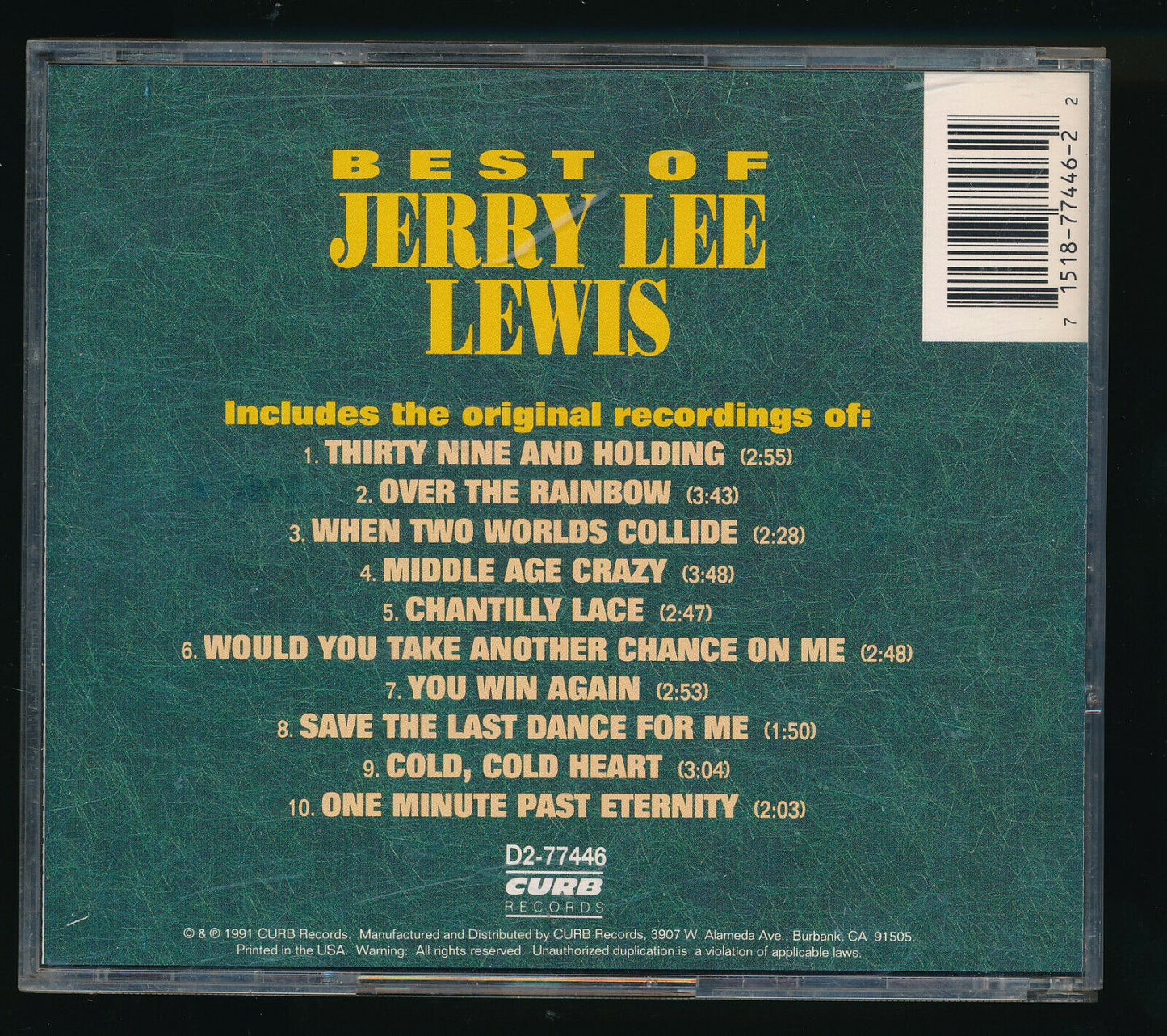 EBOND Jerry Lee Lewis - Best Of CD CD029401