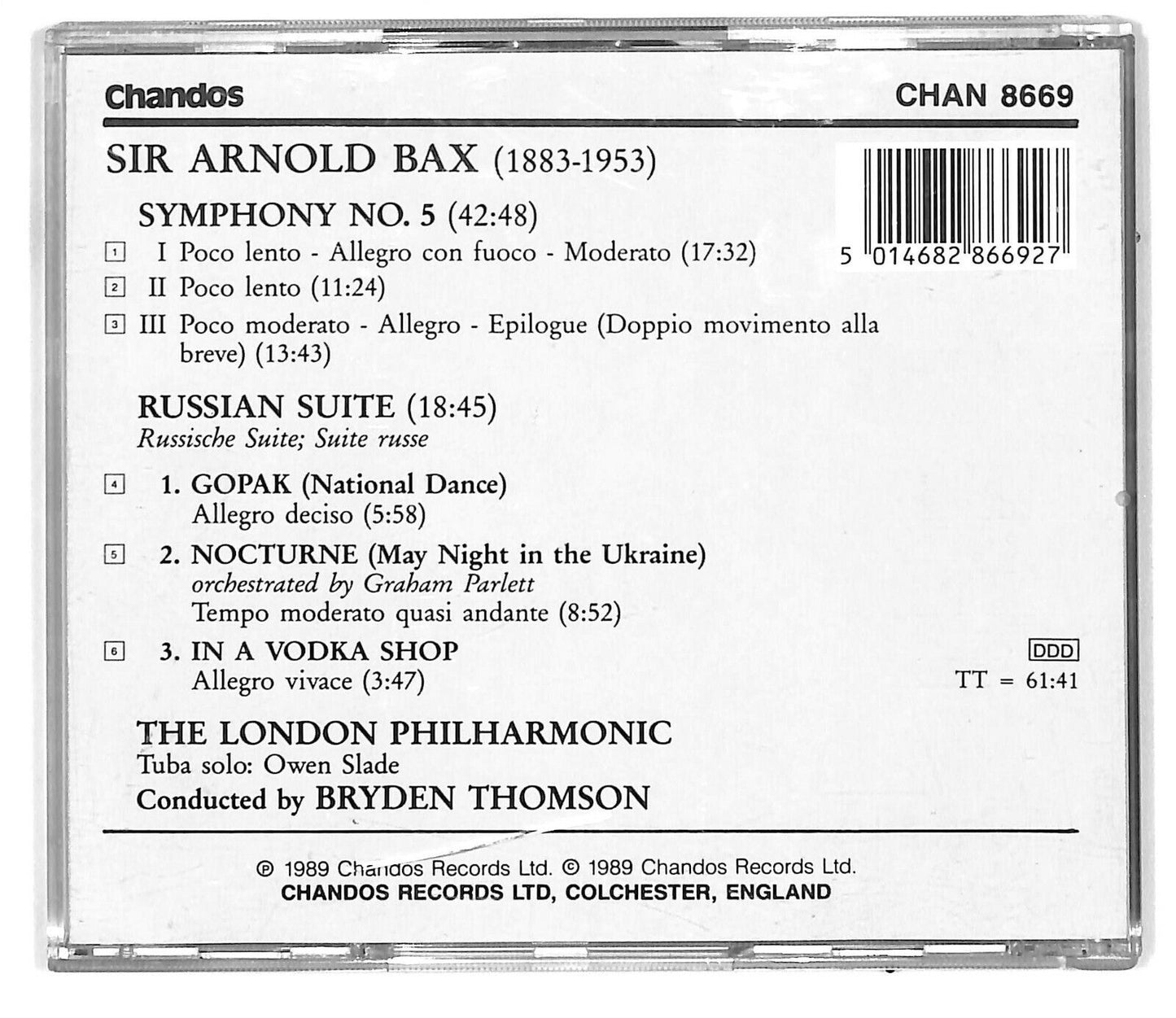 EBOND Arnold Bax - Symphony No. 5, Russian Suite CD CD032028