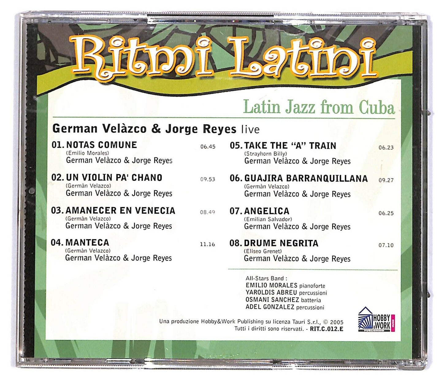 EBOND Varius - Ritmi Latini - Latin Jazz From CubaEditoriale CD CD031346