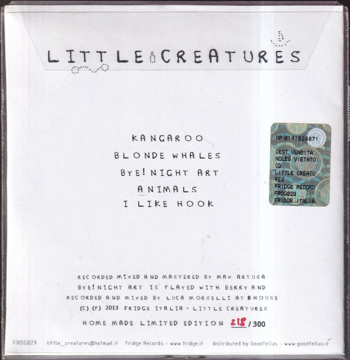 EBOND Little Creatures - Little Creatures Limited Edition (218/300)5013 CD CDS001361