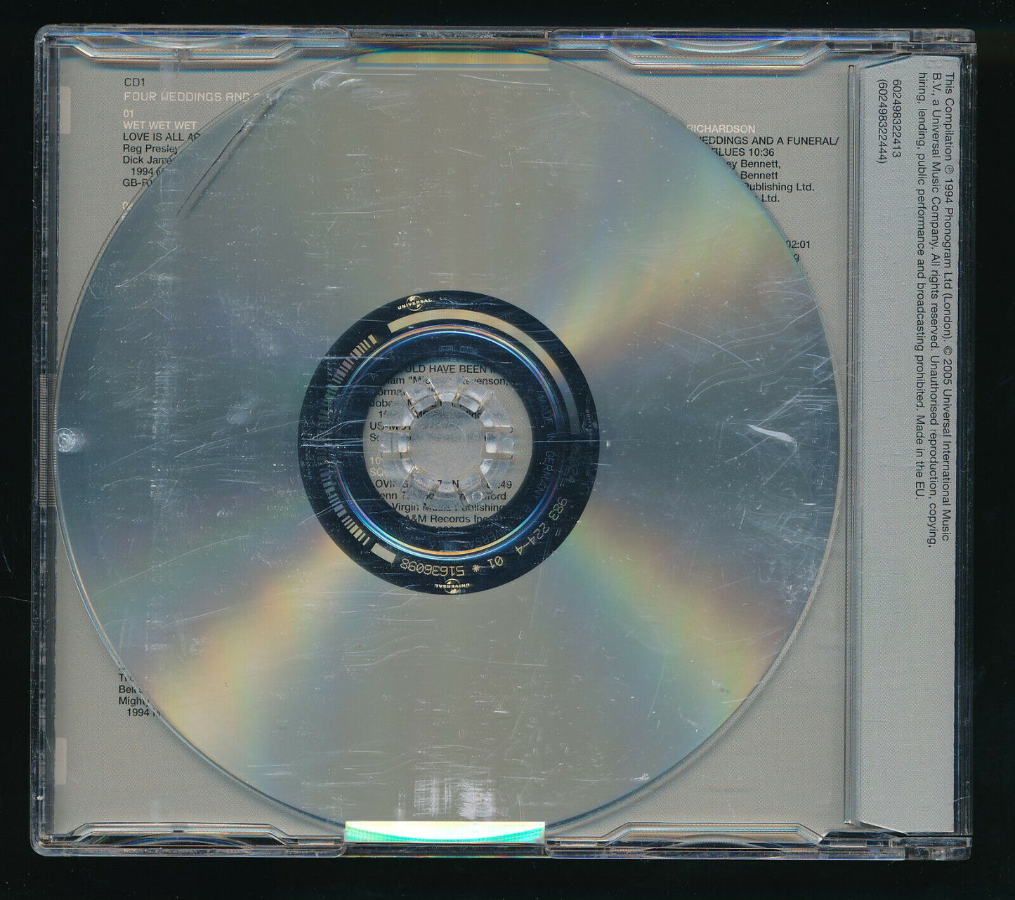 EBOND Various - Songs Four Weddings & A Funeral CD CD030424