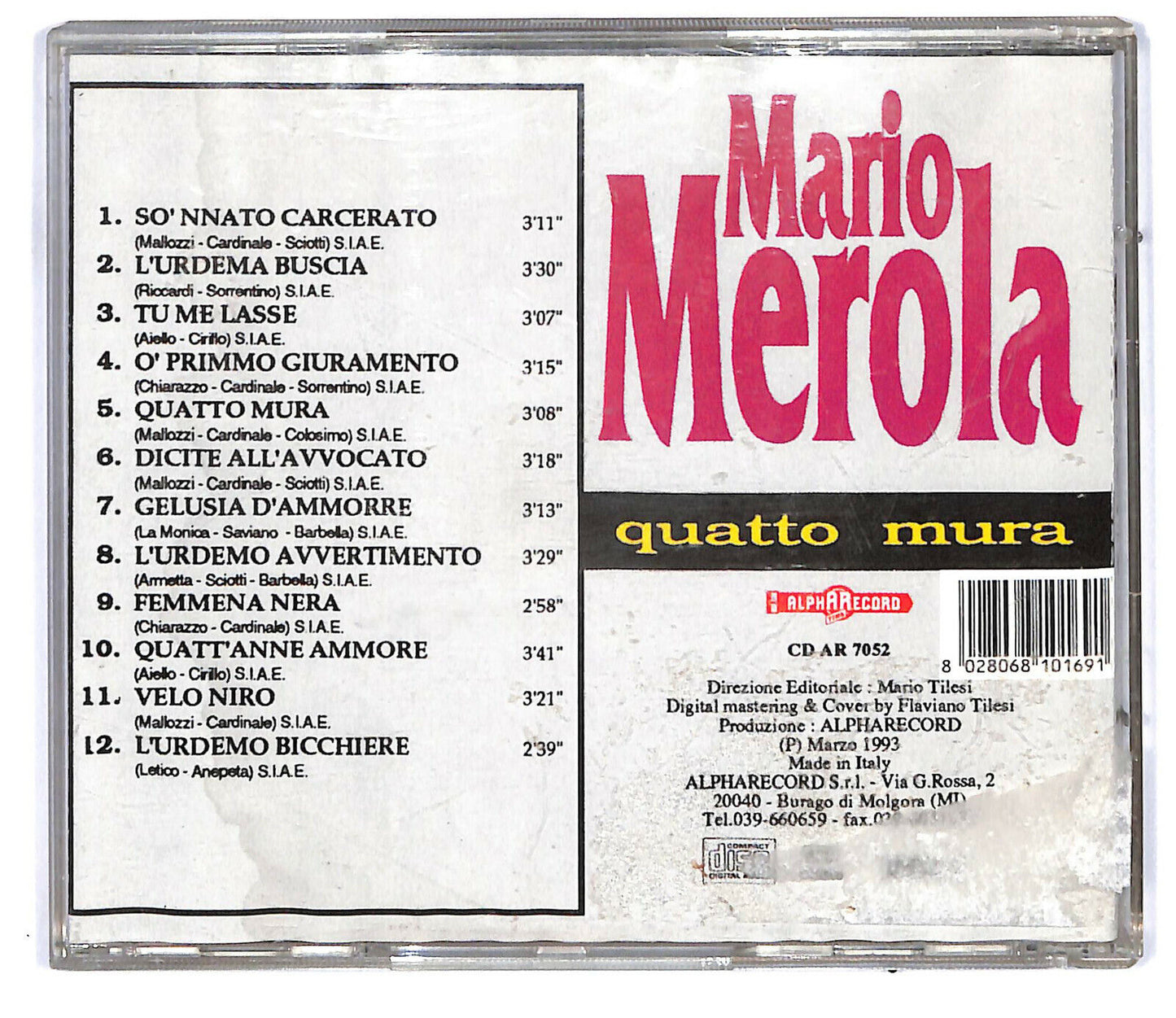 EBOND Quattro Mura Di Mario Merola CD CD032023