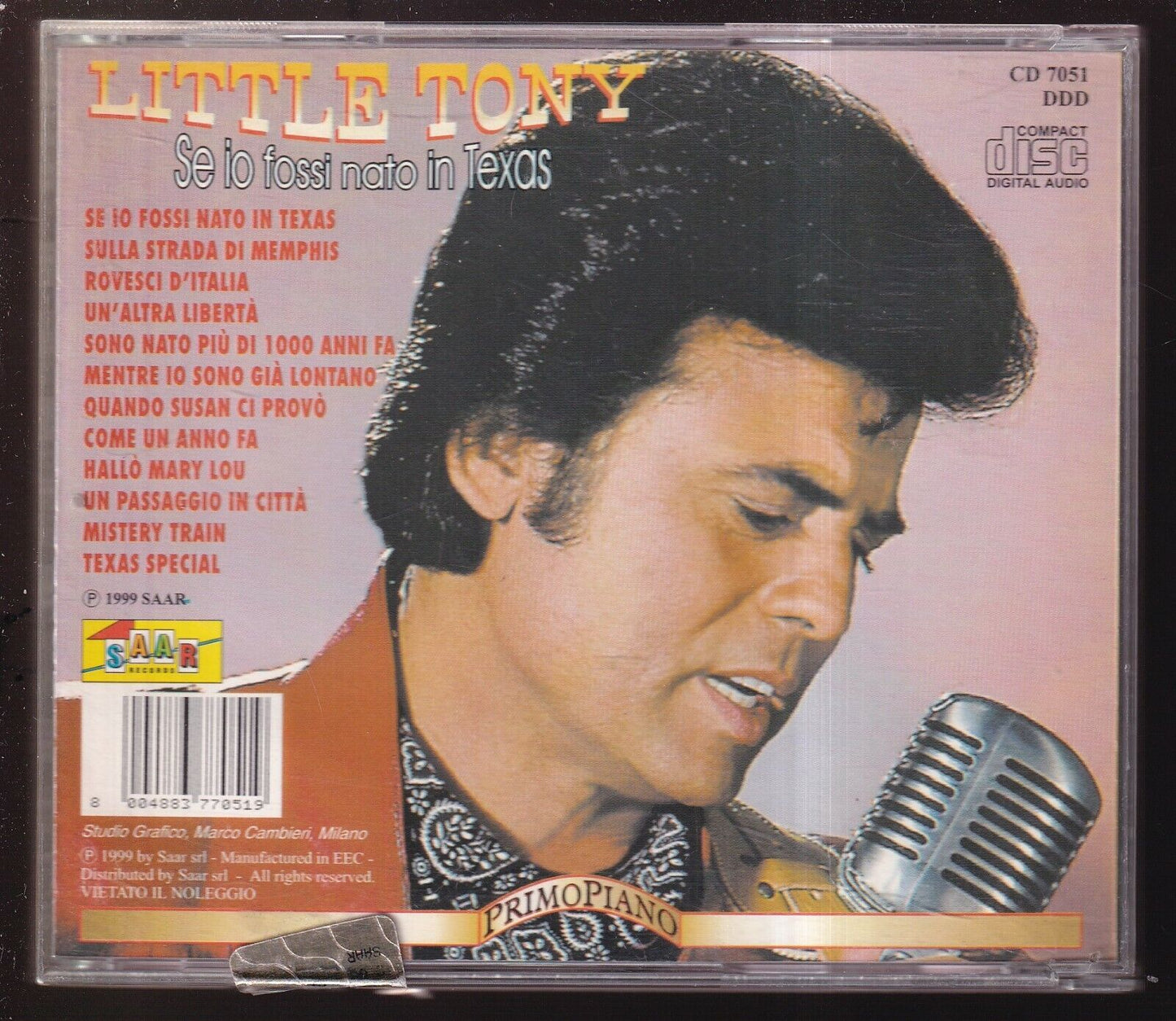EBOND Little Tony - Se Io Fossi Nato In Texas CD CD030328