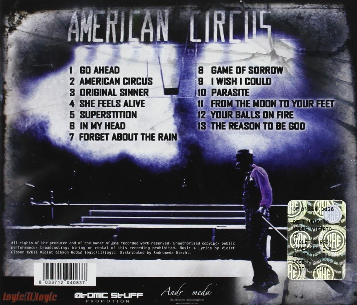 EBOND Violet Gibson - American Circus 5009 CD CDS001254