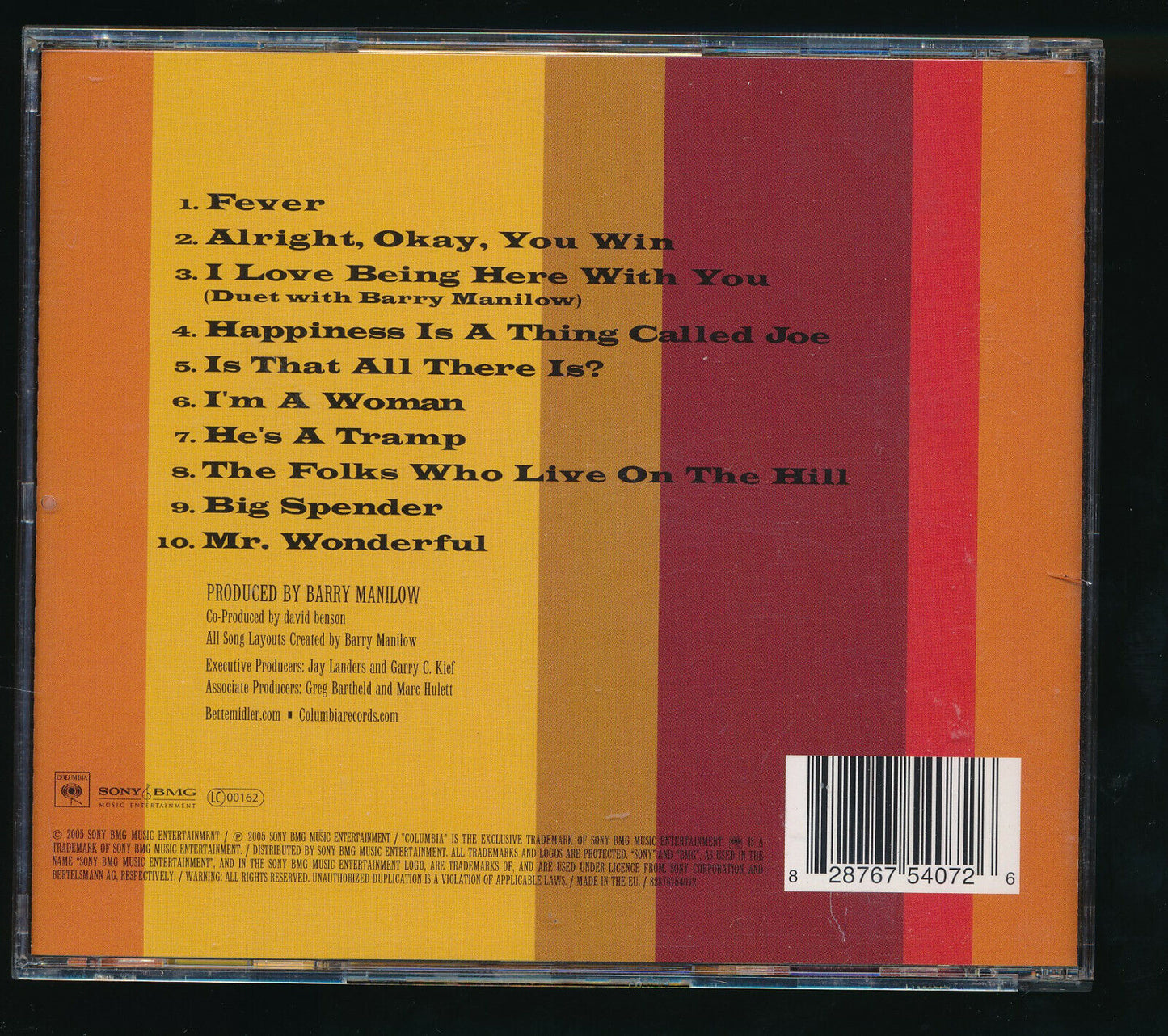 EBOND Bette Midler - Sings The Peggy Lee Songbook CD CD029852