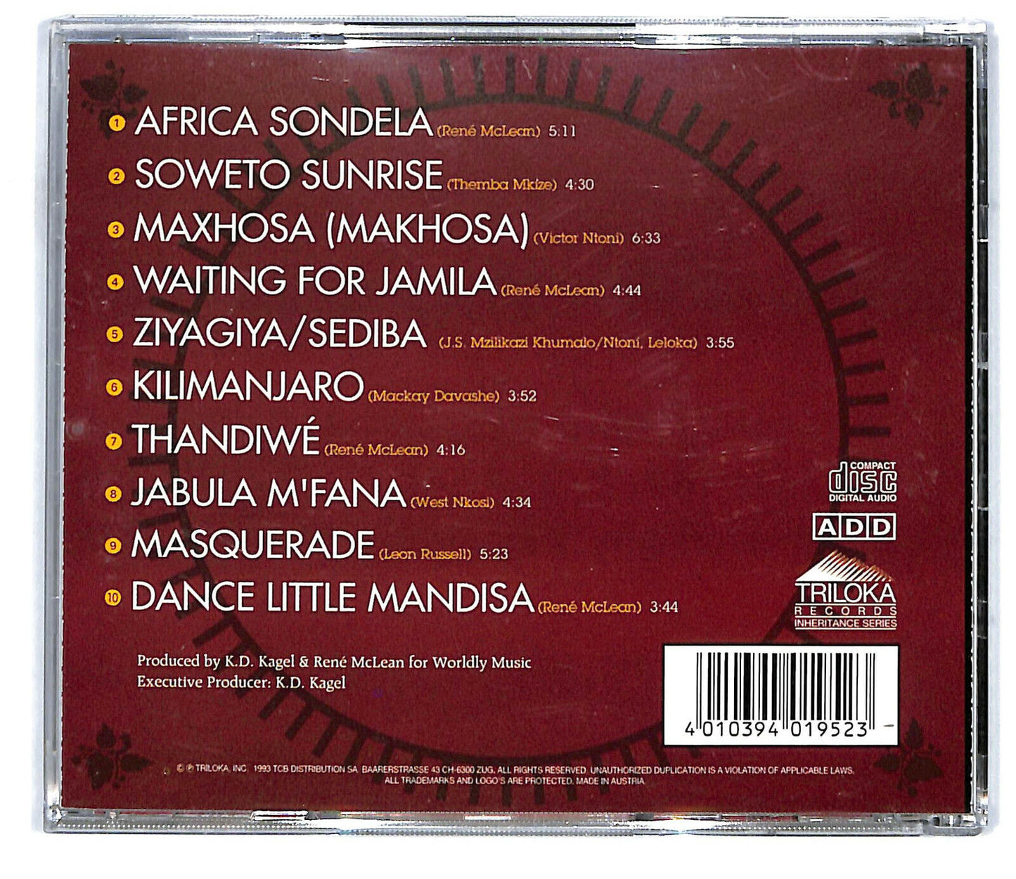 EBOND Rene Mclean - In African Eyes CD CD031415