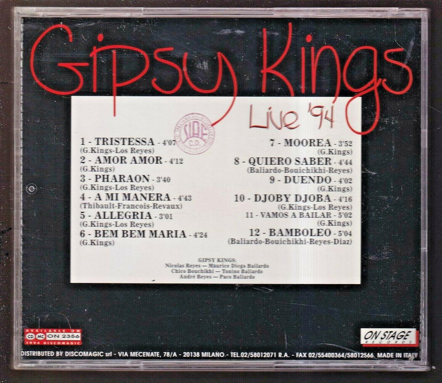 EBOND Gipsy Kings - Live '94 CD CD030723