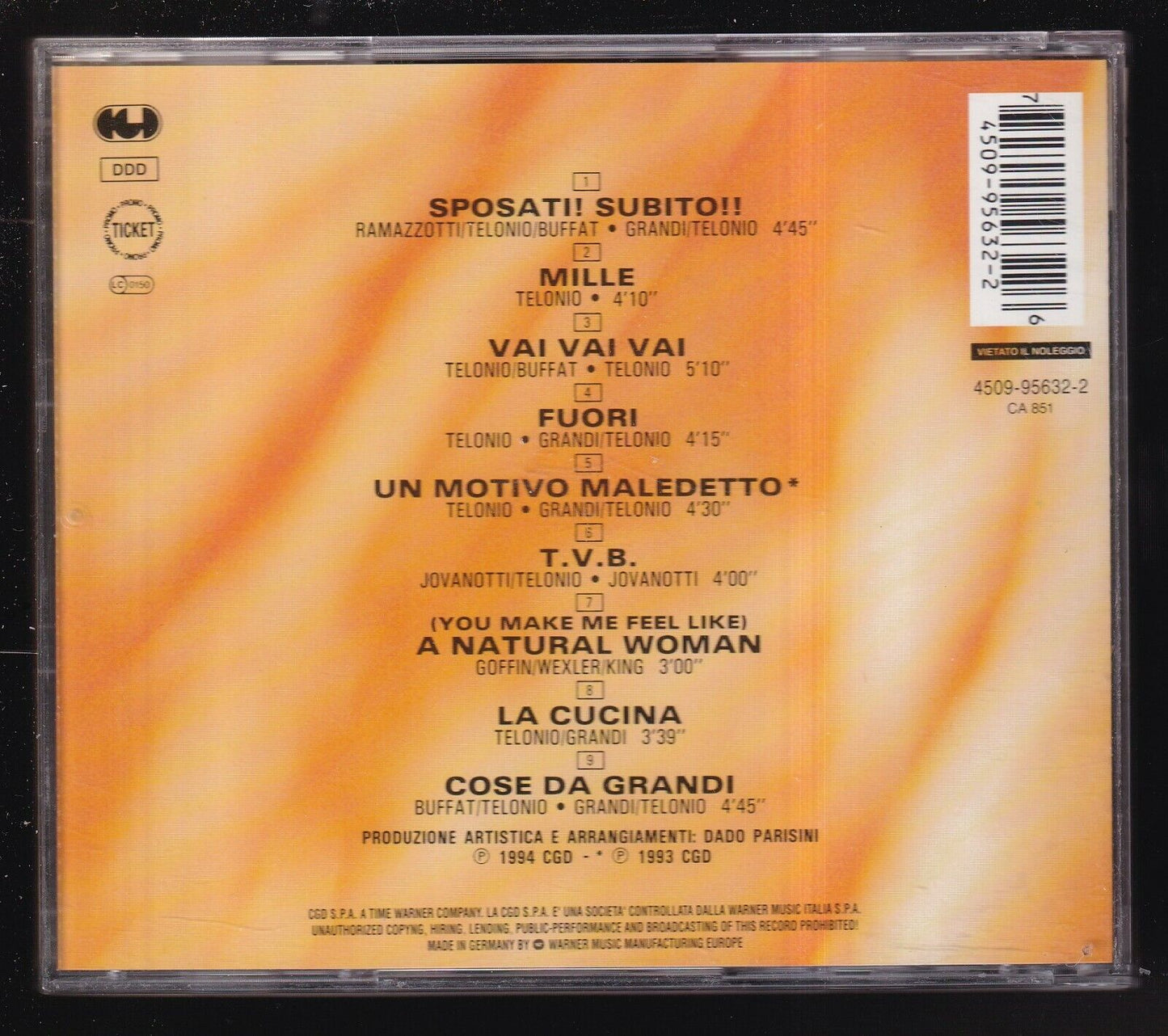 EBOND Irene Grandi - Irene Grandi CD CD029004