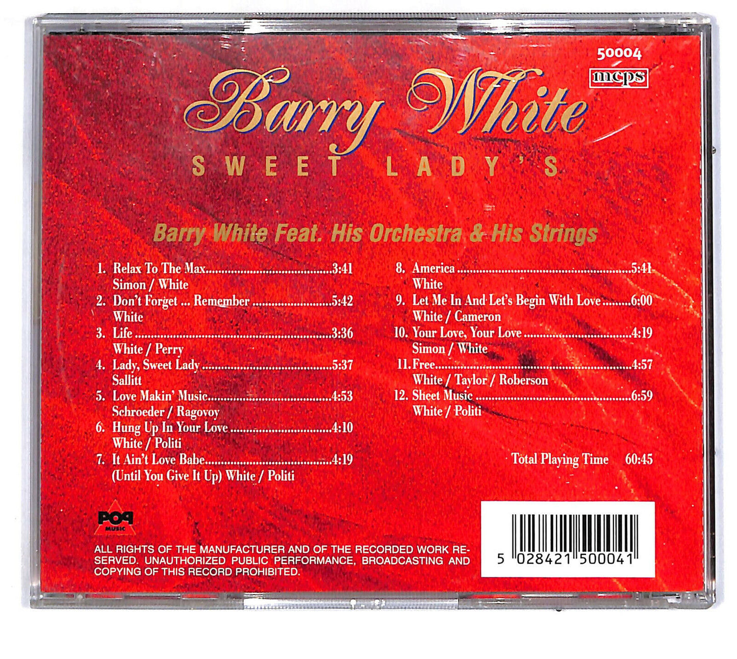 EBOND Barry White - Sweet Lady's CD CD033134