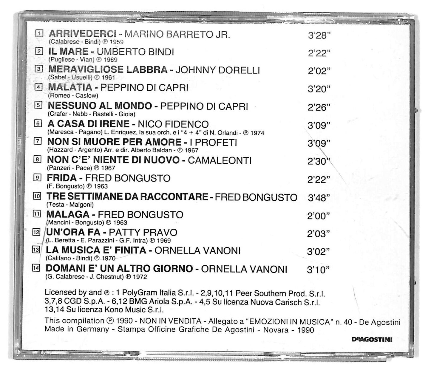 EBOND Various - C'era Uno SlowEditoriale CD CD031518