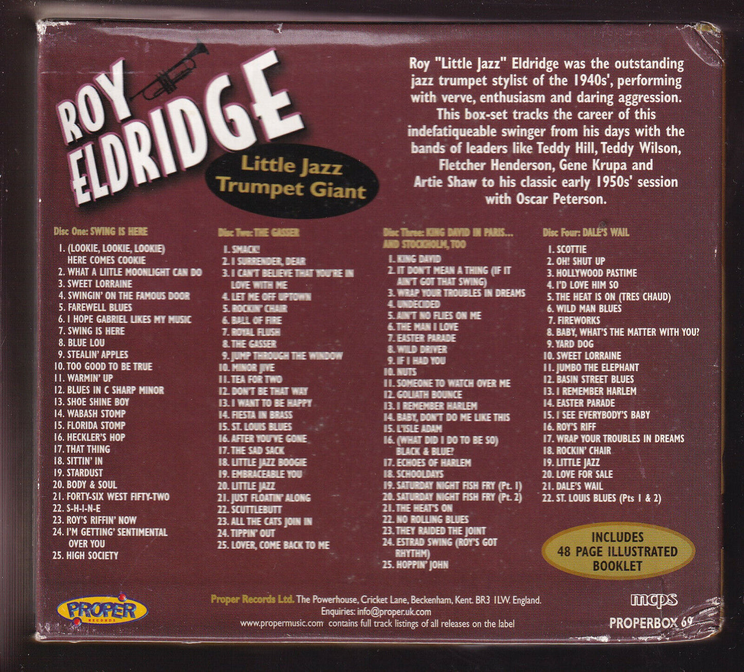 EBOND Roy Eldridge Little Jazz Trumpet Giant CD CD022009