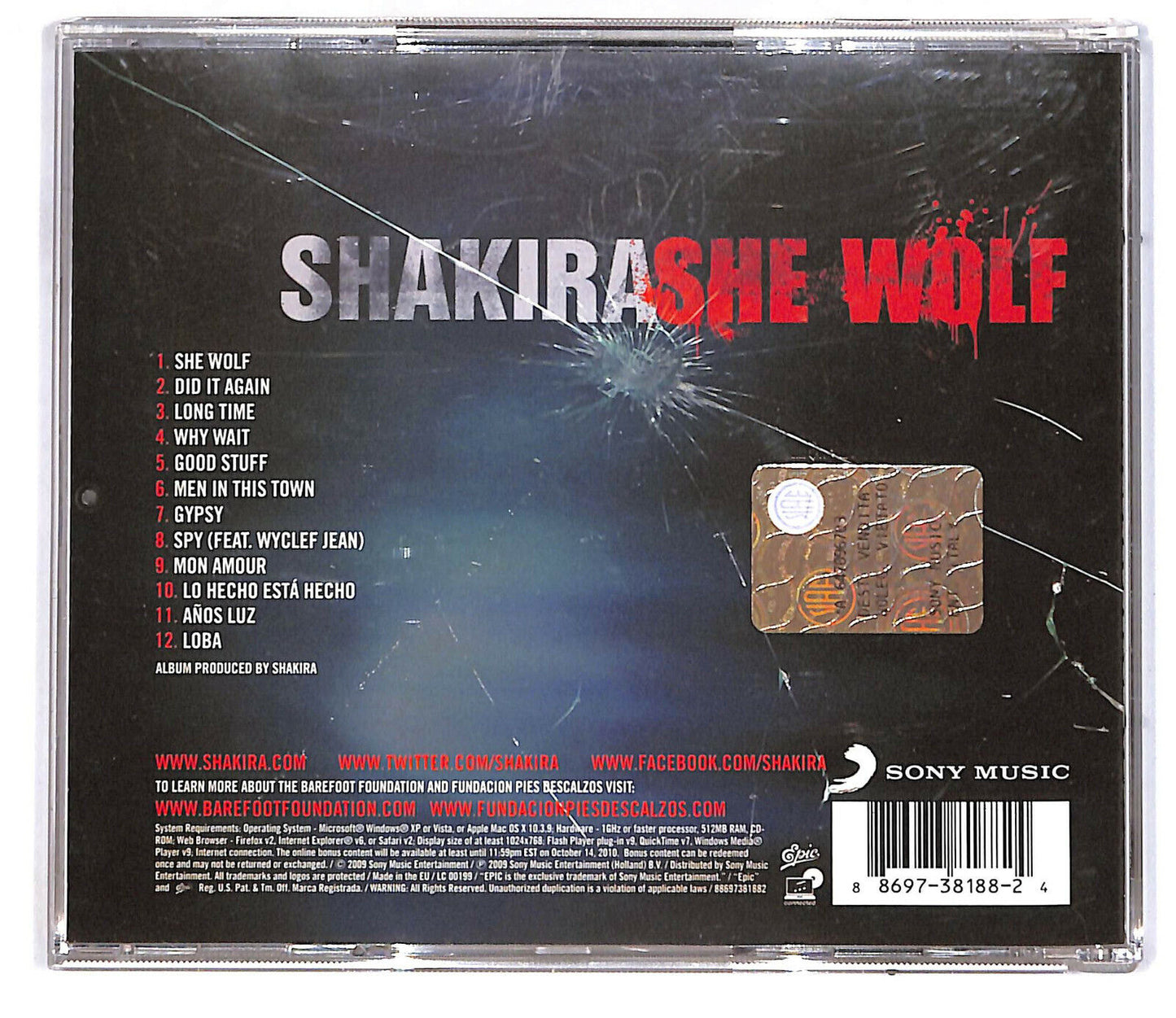 EBOND Shakira - She Wolf CD CD033148