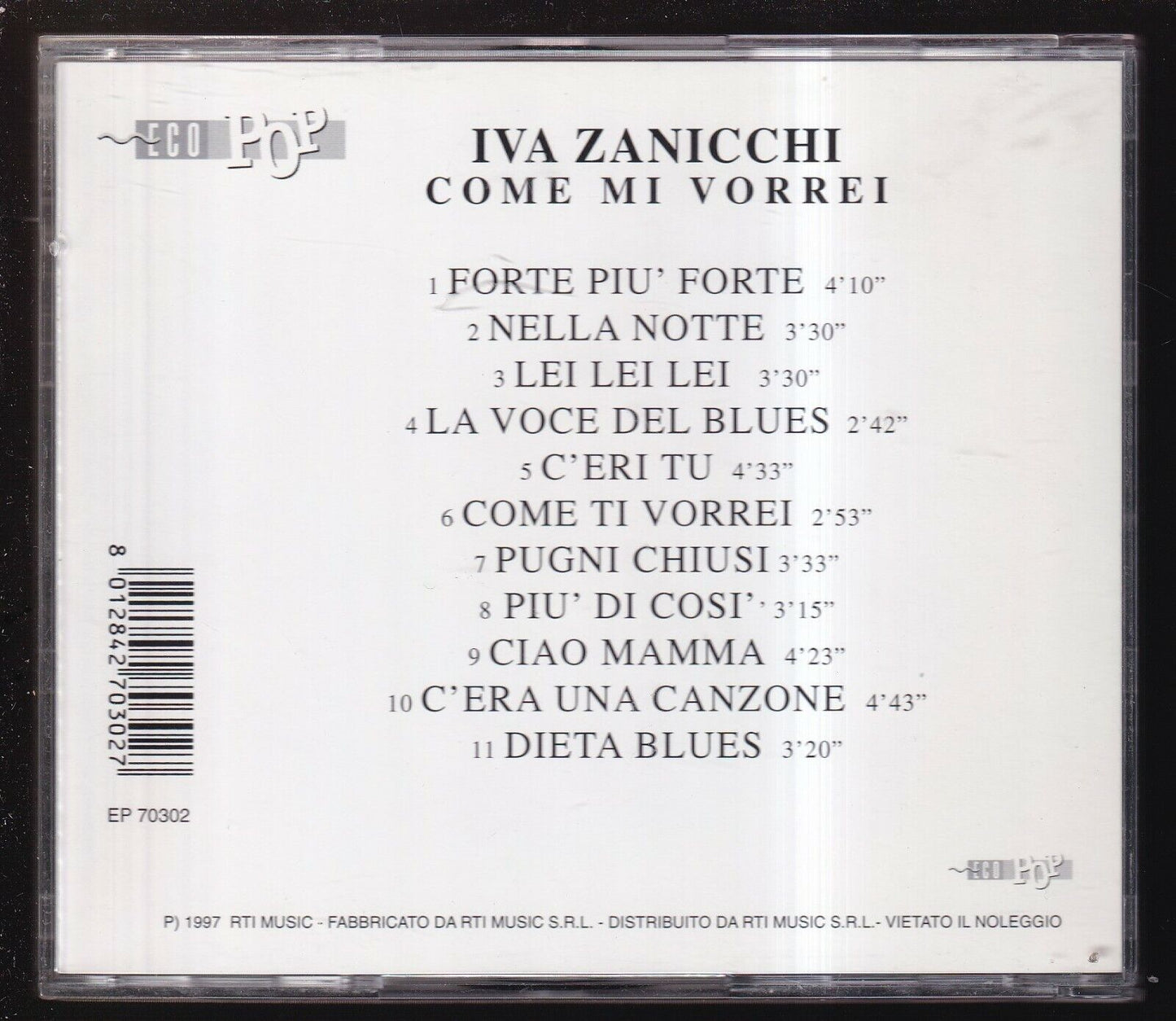 EBOND Iva Zanicchi - Come Mi Vorrei CD CD030503