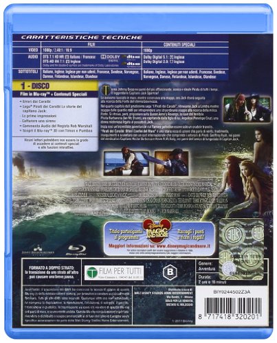 EBOND Pirati dei Caraibi - Oltre i confini del mare BLURAY DL003746