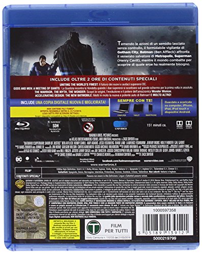 EBOND Batman V Superman: Dawn of Justice (BLURAY) BLURAY DL000609