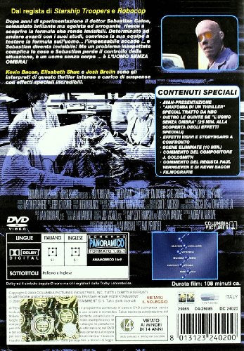 EBOND L'uomo senza ombra DVD D033162