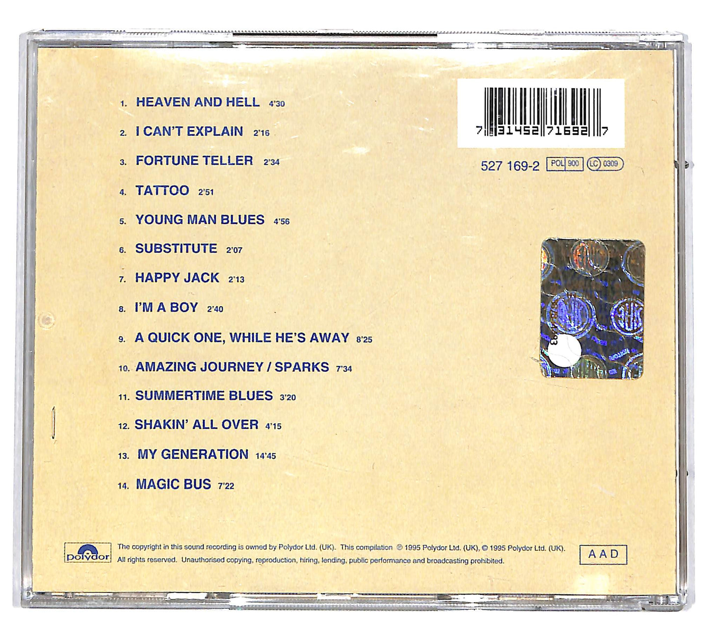 EBOND The Who - Live At Leeds CD CD035927