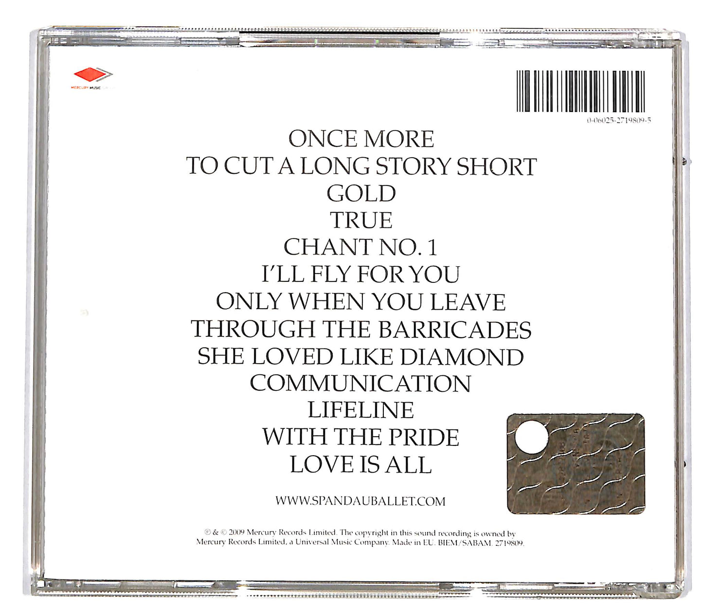 EBOND Spandau Ballet - Once More CD CD035930