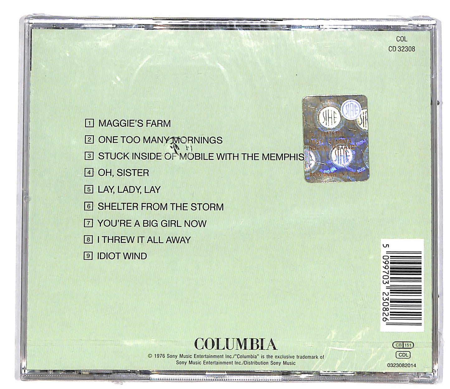 EBOND Bob Dylan - Hard Rain CD CD036001