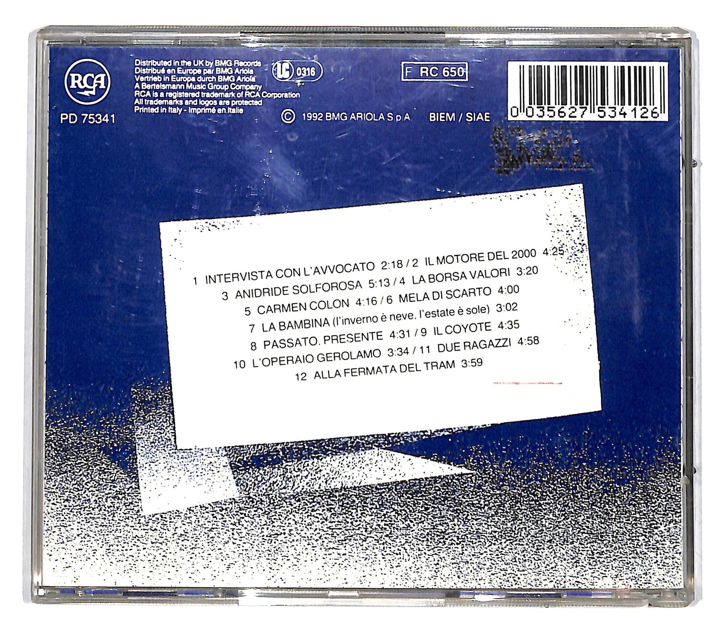 EBOND Lucio Dalla - Il Motore Del 2000 CD CD036025