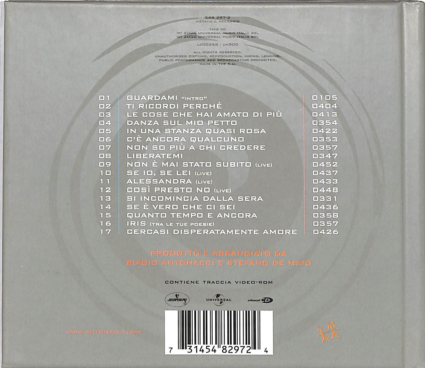 EBOND Biagio Antonacci - Tra Le Mie Canzoni Digibook CD CD036033